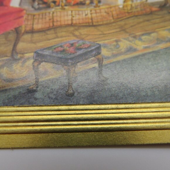 Vintage Christmas Tree Fireplace Room Setting Scene Nostalgic Festive Postcard - Picture 8 of 10